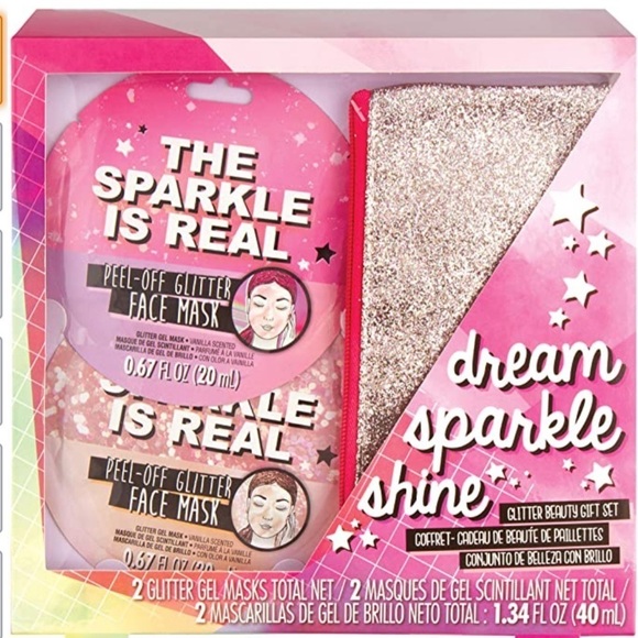 Glitter Beauty Face Mask with Glittery Sparkle Pouch Gift Set - Picture 6 of 11